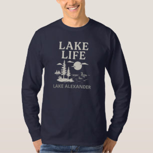 Camisa de folga longa dos homens do Lago Vida Pers