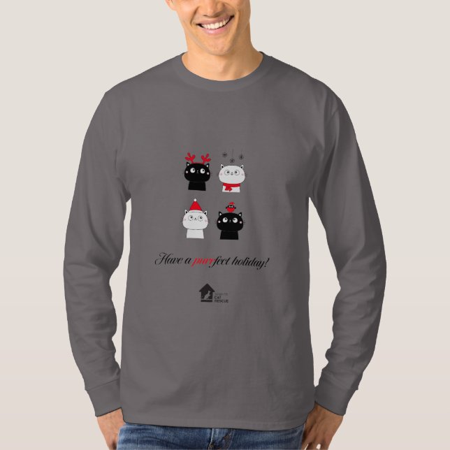 Camisa de folga longa - Feriado imperfeito (Frente)