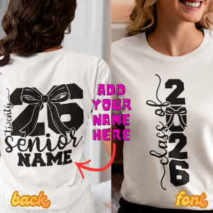 Camisa de Formatura com Nome Personalizado e Arco 