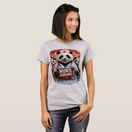 Camisa de Formatura da Equipe de Enfermagem Panda