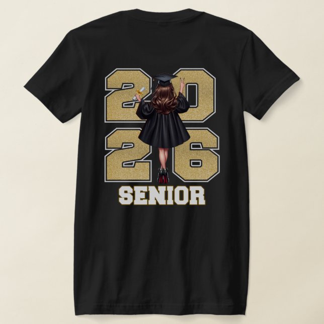 Camisa de Formatura da Turma de 2026 (Postura das costas)