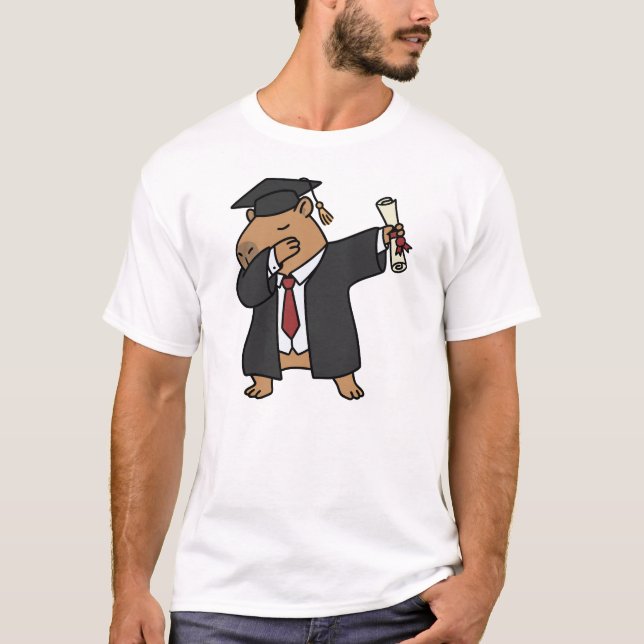 Camisa de Formatura de Capivara Dabbing Engraçada  (Frente)