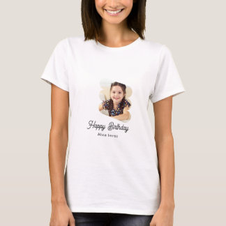 Camisa de Foto Feliz Aniversário da Marca Personal