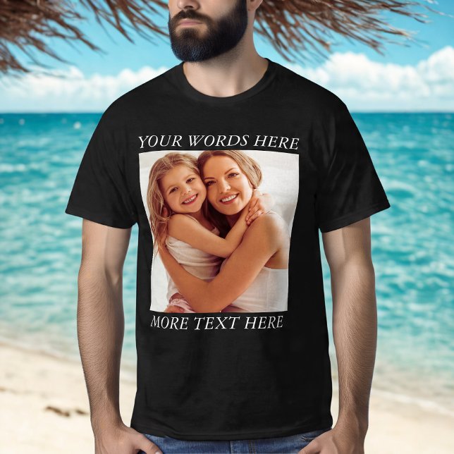 Camisa de Foto Personalizada com Frase Personaliza (Criador carregado)