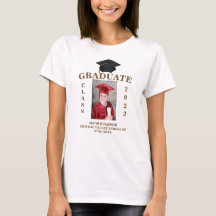 Camisa de Foto Personalizada de Graduação