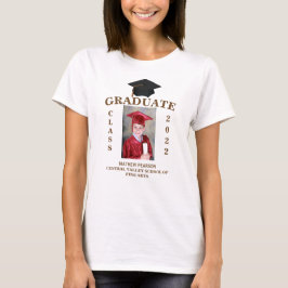 Camisa de Foto Personalizada de Graduação