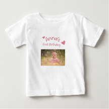 Camisa de Foto Personalizada para o Primeiro Anive
