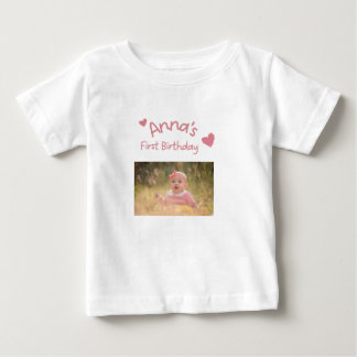 Camisa de Foto Personalizada para o Primeiro Anive