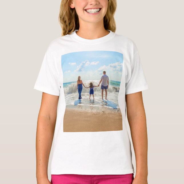 Camisa de Fotografia Personalizada - Seu Próprio D (Frente)