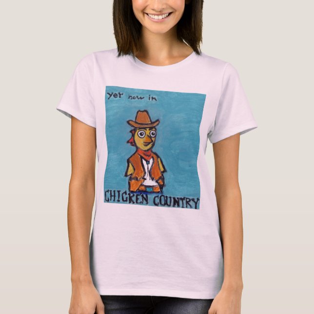 Camisa de frango com mangueira comprida para mulhe (Frente)