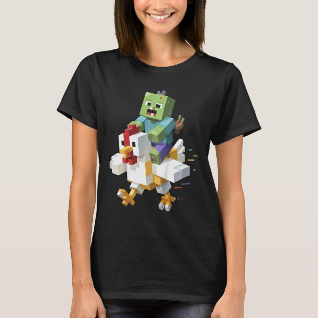 Camisa de Frango Jock para Crianças Pixel Art Game (Frente)