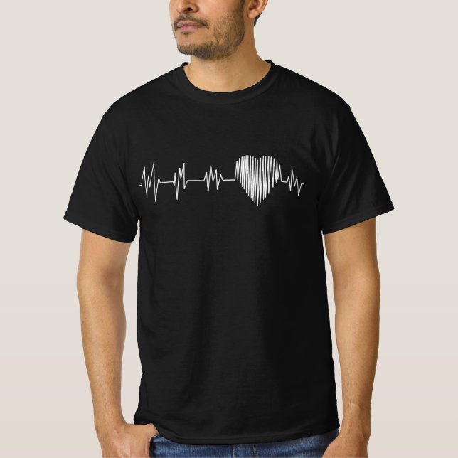 Camisa de frequência cardíaca T (Frente)