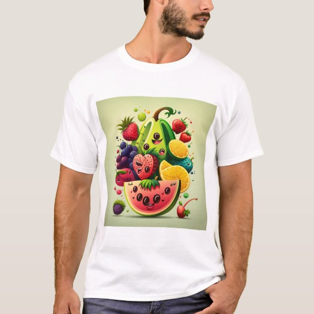 Camisa de fruta feliz (Frente)
