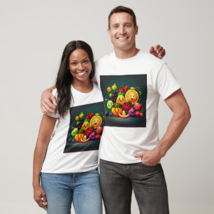 camisa de fruta feliz