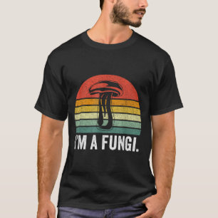 Camisa de Fungi Engraçada Cogumelos Cara Divertido
