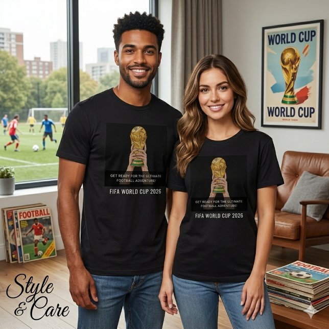 Camisa de Futebol da Copa do Mundo 2026 com Design (World Cup 2026 Football Fan T Shirt Stylish Design)