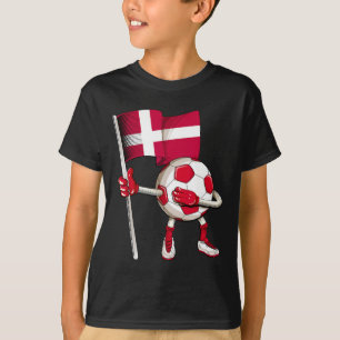 Camisa de Futebol da Dinamarca Bandeira Dinamarque