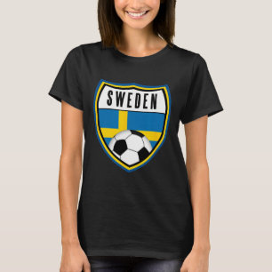 Camisa de Futebol da Suécia Bandeira Sueca