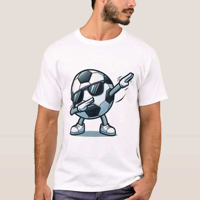 Camisa de Futebol Dabbing Ll Camisa engraçada de h (Frente)
