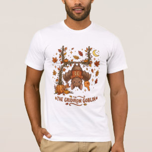 Camisa de Futebol de Morcego de Halloween Gridiron