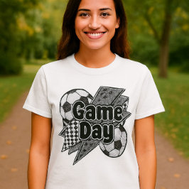 Camisa De Futebol Do Dia Do Jogo - Relâmpago E Bol