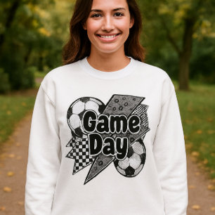 Camisa De Futebol Do Dia Do Jogo - Relâmpago E Bol