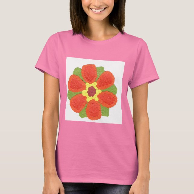Camisa de futebol feminino da Dotty Flower (Frente)