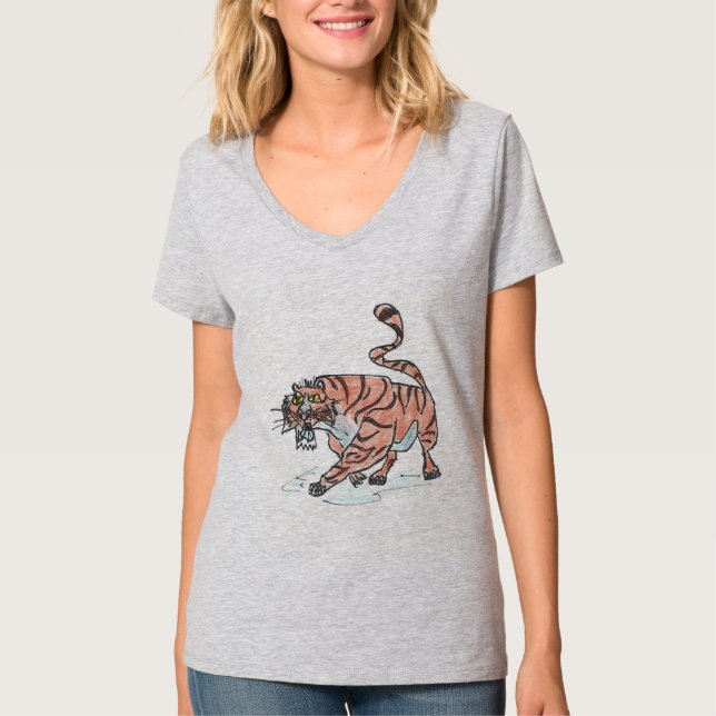 CAMISA DE FUTEBOL MULHER - TIGRE DE FIERCE (Frente)