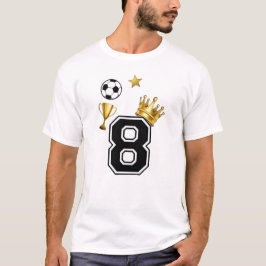 Camisa de Futebol Número 8 Coroa Básic Masculina