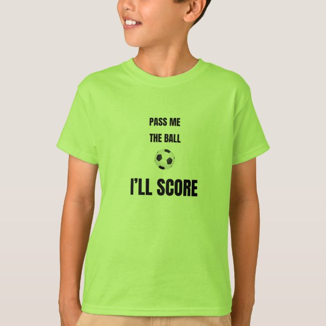 Camisa de Futebol para Meninos - Passe a Bola para (Frente)