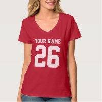 Camisa de futebol personalizada das mulheres cor-d