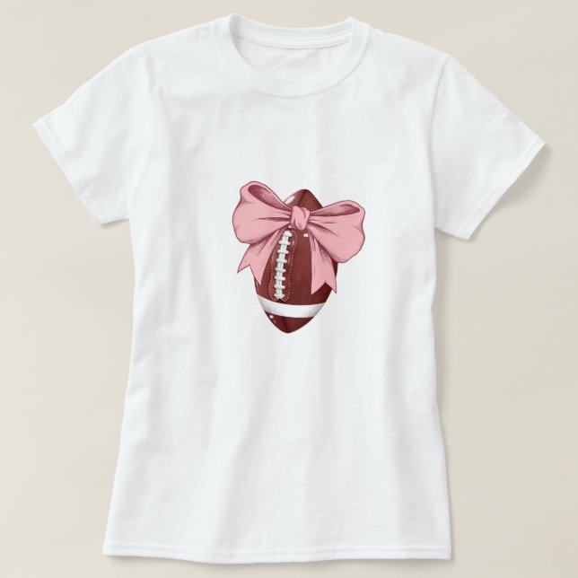 Camisa De Futebol Rosa Coquette, Camisa Da Mãe De  (Frente do Design)