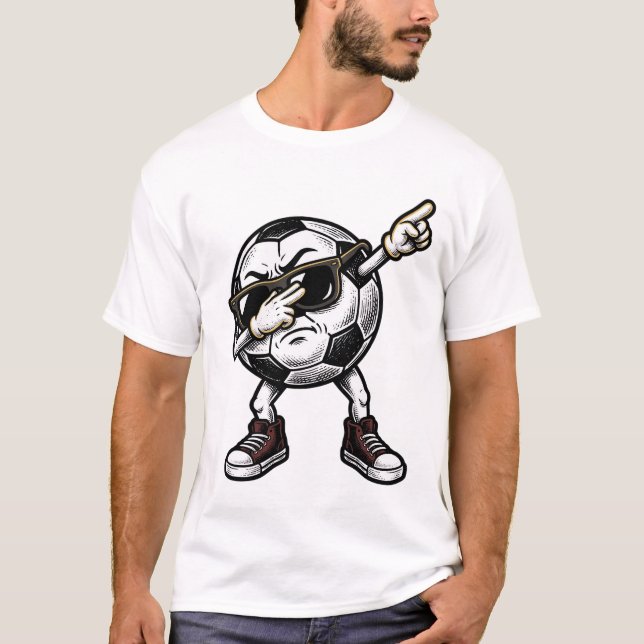 Camisa de Futebol Vintage Dabbing Design (2)_1 (Frente)