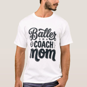Camisa de Futebol Vintage para Mãe de Treinador de