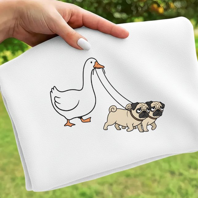 Camisa de Ganso e Cachorros Mãe Pug Engraçada   (Criador carregado)