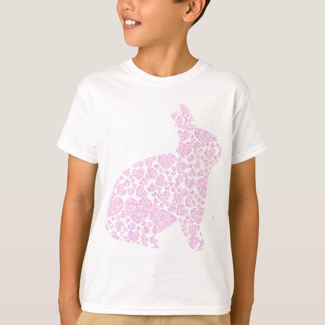 Camisa De Garotas Coelhinhas Rosa (Frente)