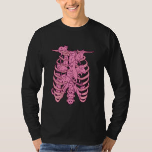 Camisa de Gatinho de camisa de gato Skeleton Gótic