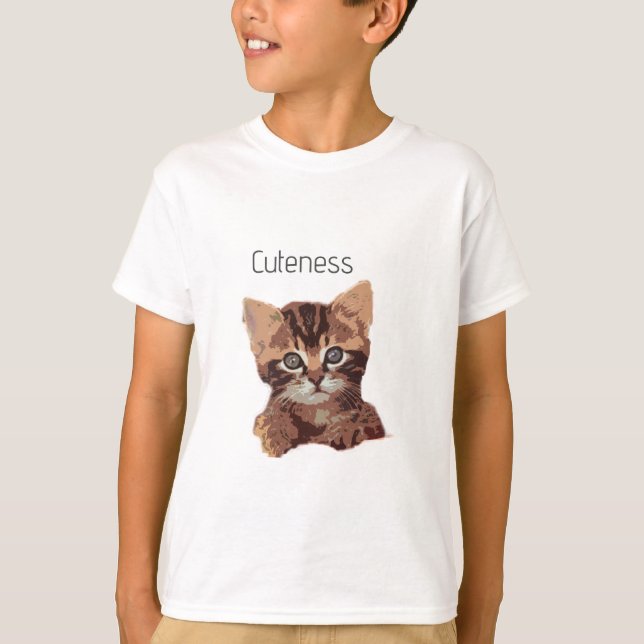 Camisa de Gatinho para crianças (Frente)