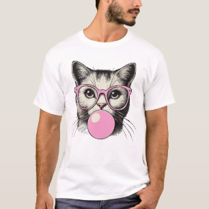 Camisa de Gato Bonita para Mulheres Engraçadas Amo