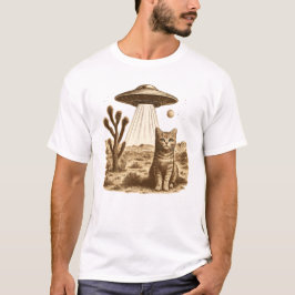 Camisa de Gato Caubói OVNI Vintage - Caubói Espaci