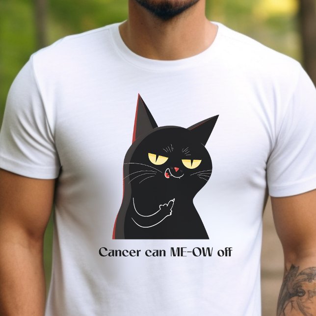 Camisa de gato com raiva do sobrevivente de câncer (Criador carregado)