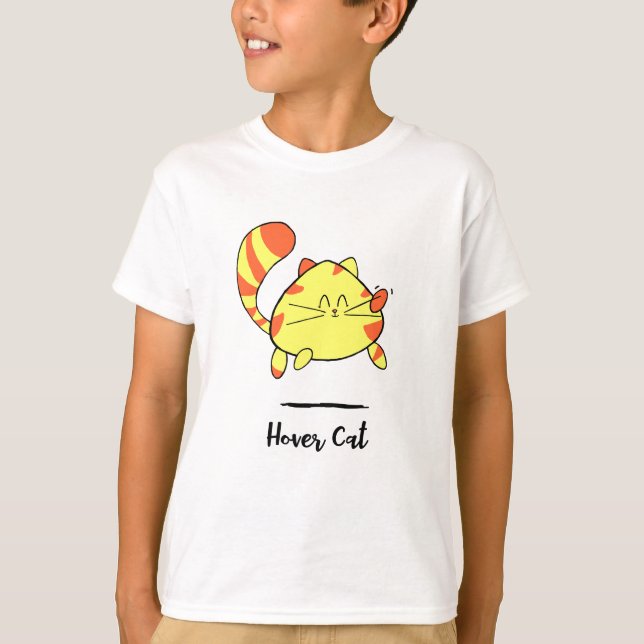 Camisa de Gato de Brincadeira de Hover para Crianç (Frente)