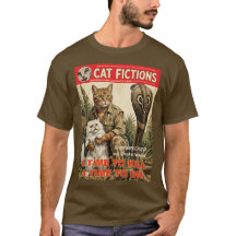 Camisa de Gato de Ficção Pulp Vintage | Aventura R