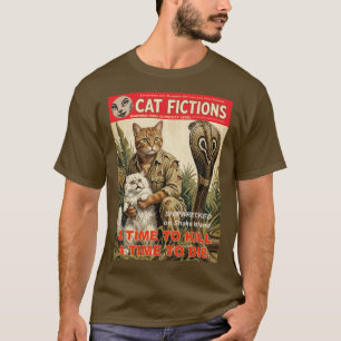 Camisa de Gato de Ficção Pulp Vintage   Aventura R