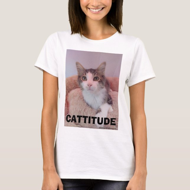 Camisa de Gato de Gata-Gato de CATTITUDE (Frente)