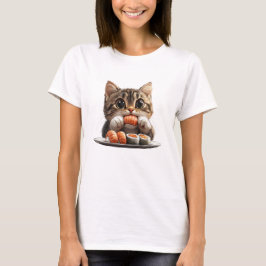 Camisa De Gato De Sushi, Camisa De Gato De Comida