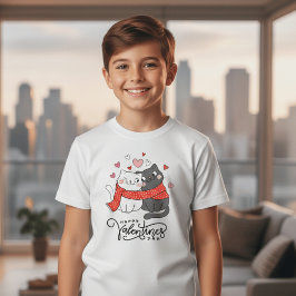 Camisa de Gato do Dia dos Namorados Feliz | Casal