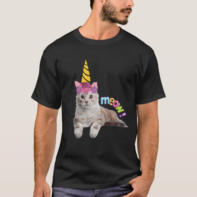 Camisa de gato-do-mato-do-unicórnio (Frente)