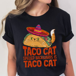 Camisa de Gato e Taco Lover, Taco Pun Engraçado