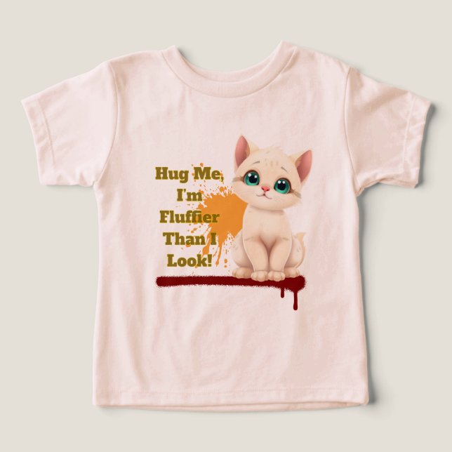 Camisa De Gato Engraçada, Camisa De Animal Kawaii (Design frontal)